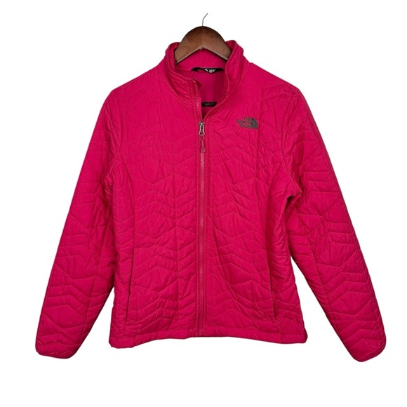 The North Face Pink Tamburello Quilted Puffer Jacket Size M - Picture 1 of 7